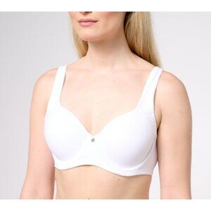 Breezies White Active Contour Wirefree Bra Size 40B